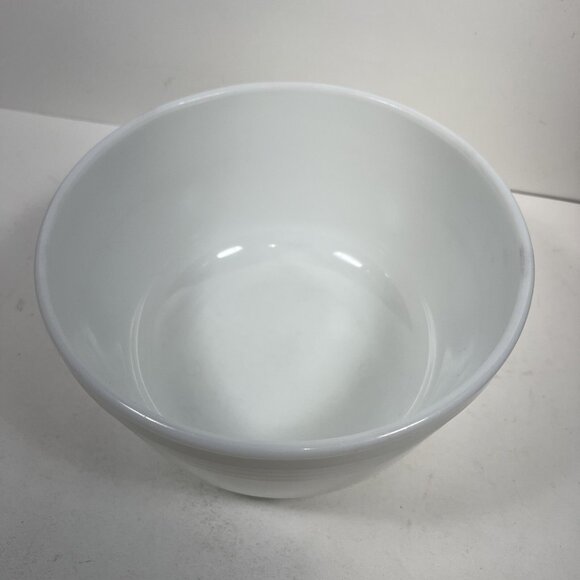 Vintage Pyrex Mixing Bowl #28 Hamilton Beach Mixer Ribbed White Milk Glass - Picture 2 of 7